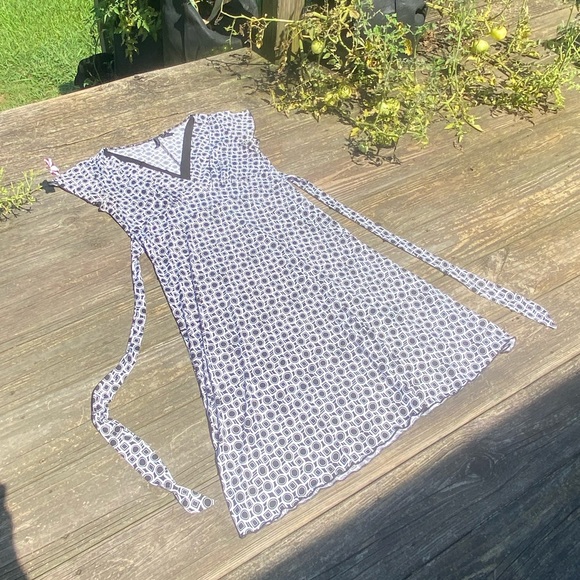 New Directions Geometric Black and White dress size Large - Picture 2 of 15